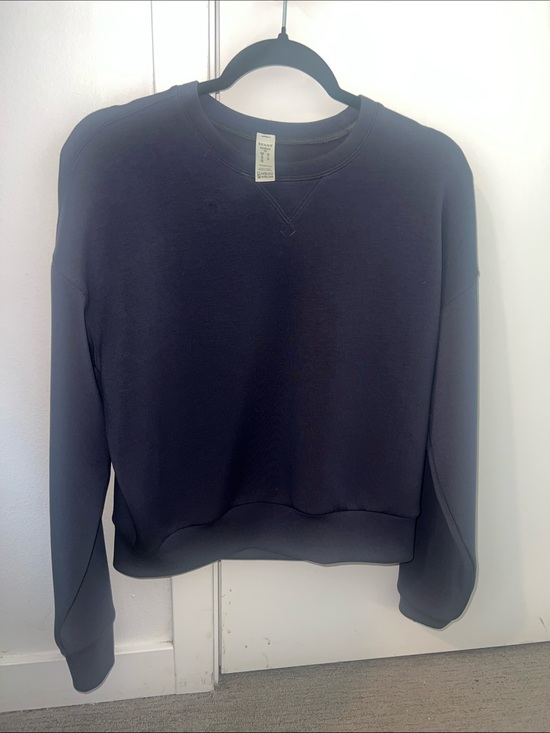 SPANX Tops - SPANX air essentials faded indigo blue grey Crewneck Sweatshirt